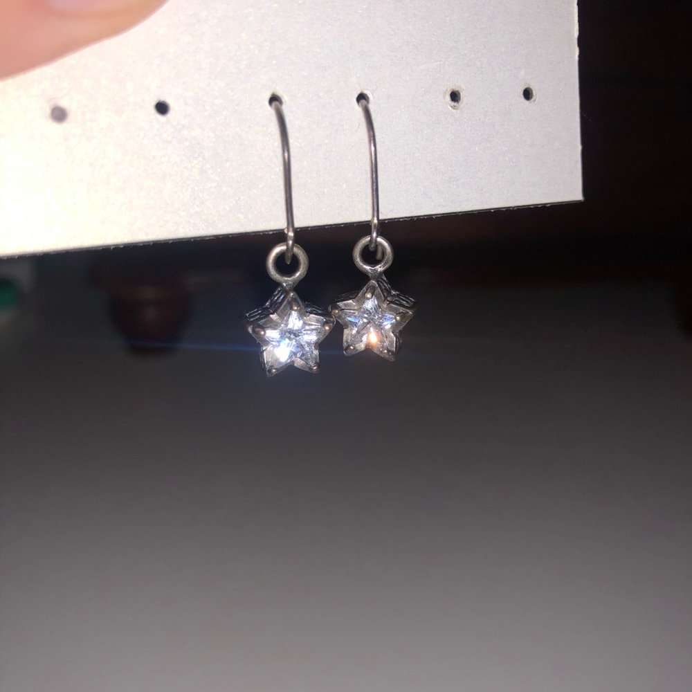 Star charm earrings